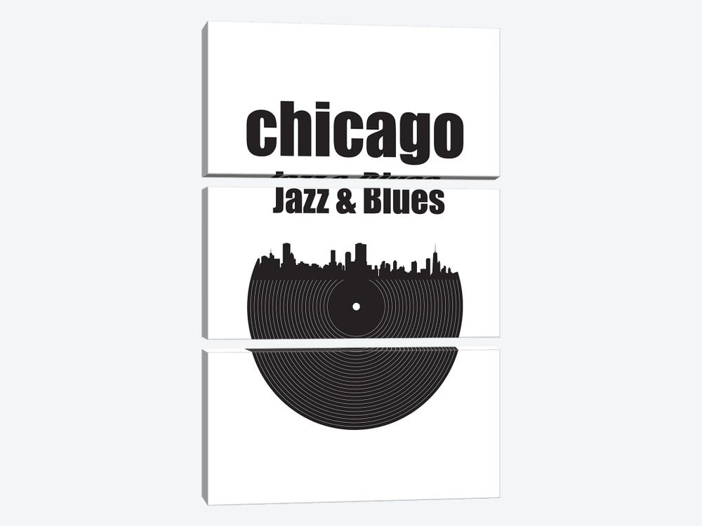 Chicago Jazz & Blues 3-piece Canvas Wall Art