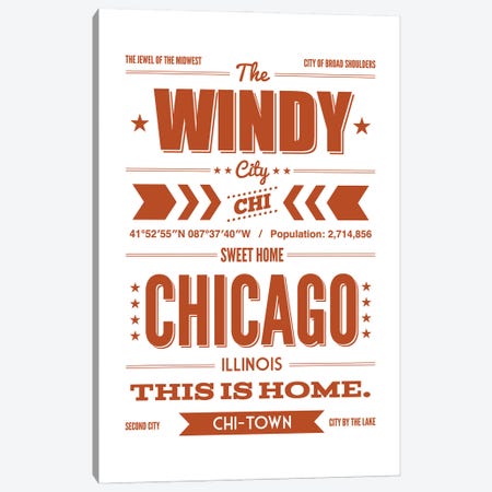 Chicago: This is Home Canvas Print #BPP148} by Benton Park Prints Canvas Art