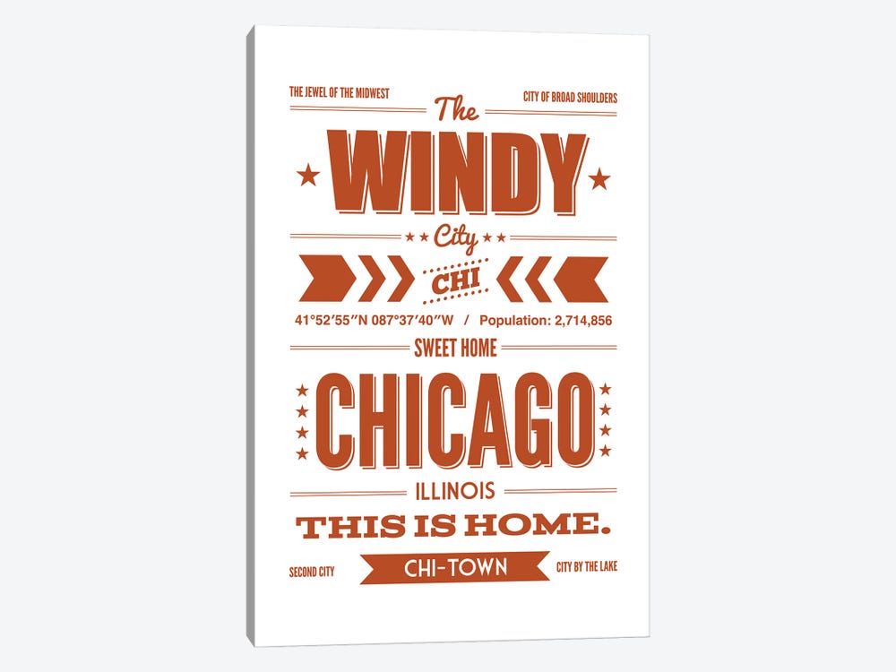 Chicago: This is Home by Benton Park Prints 1-piece Canvas Wall Art