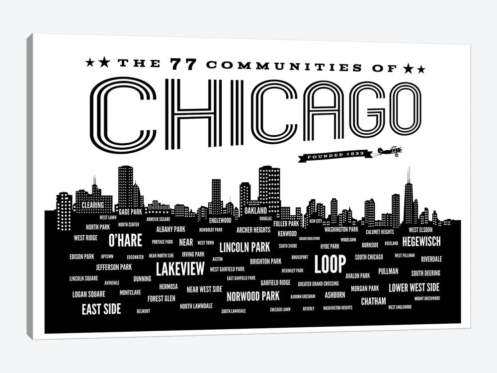 Chicago Communities by Benton Park Prints 1-piece Canvas Print