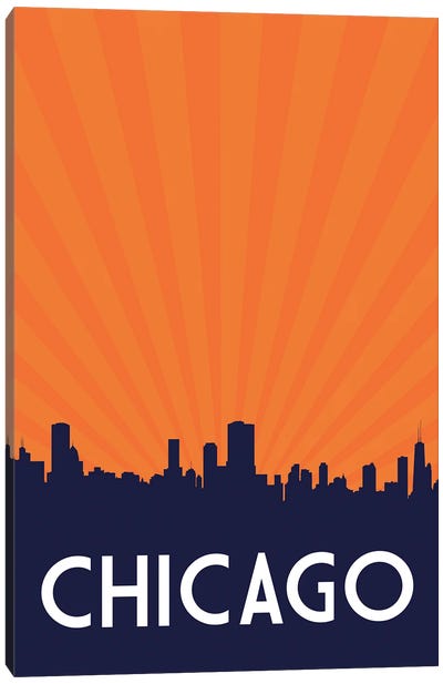 Chicago Skyline Canvas Art Print - Benton Park Prints