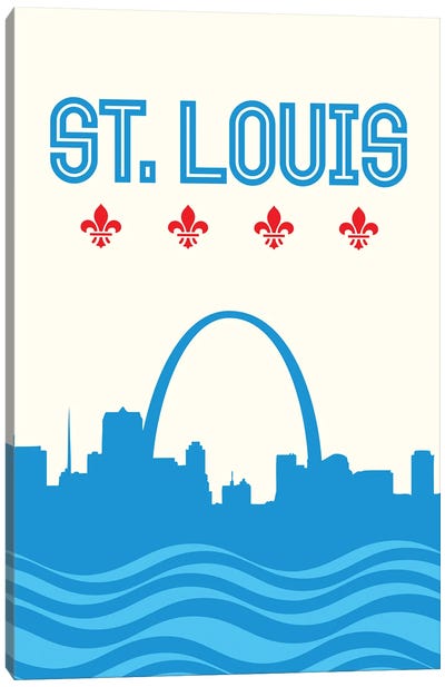 St. Louis Skyline Canvas Art Print - St. Louis Skylines