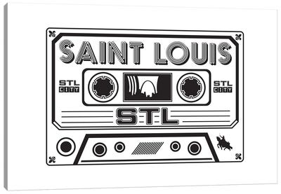 St. Louis Cassette Canvas Art Print - Benton Park Prints