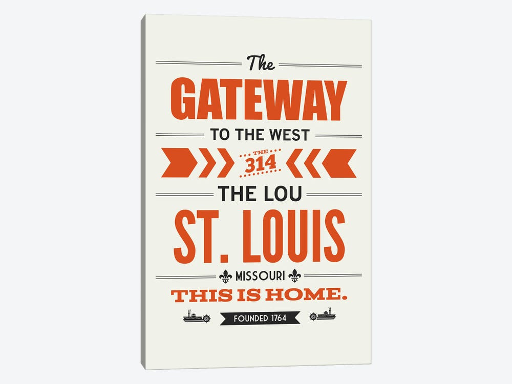 St. Louis: This Is Home by Benton Park Prints 1-piece Canvas Art Print