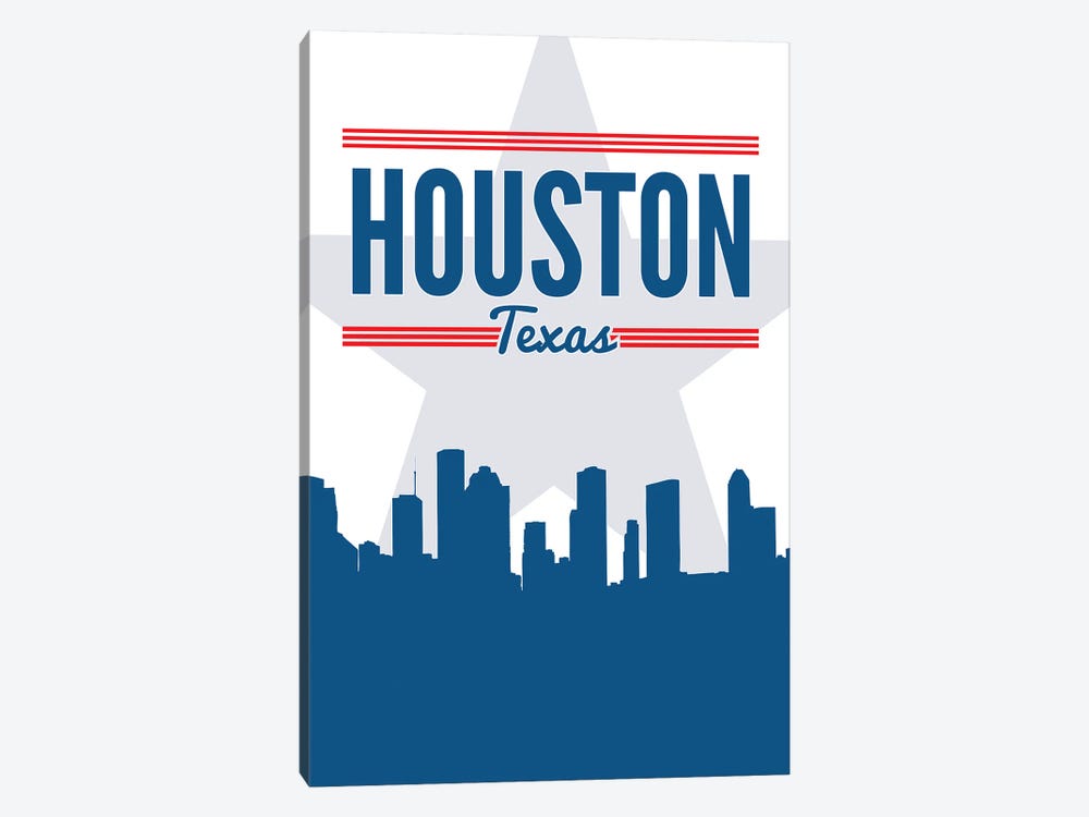 Houston Skyline 1-piece Art Print