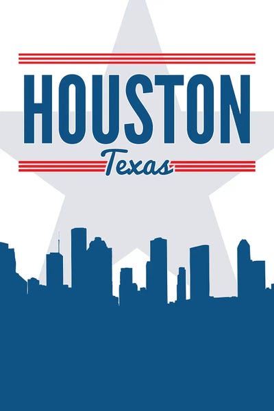 Benton Park Prints: Houston Skyline by Benton Park Prints