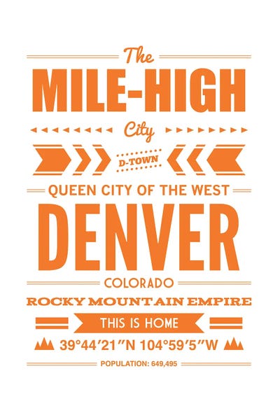 Benton Park Prints: Denver Typography by Benton Park Prints