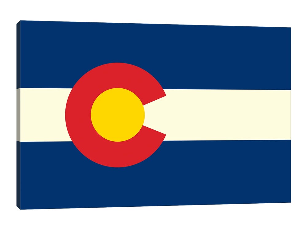 Denver Colorado Cotton Canvas Flag / Banner Hand Painted – Flying Junction  Co.