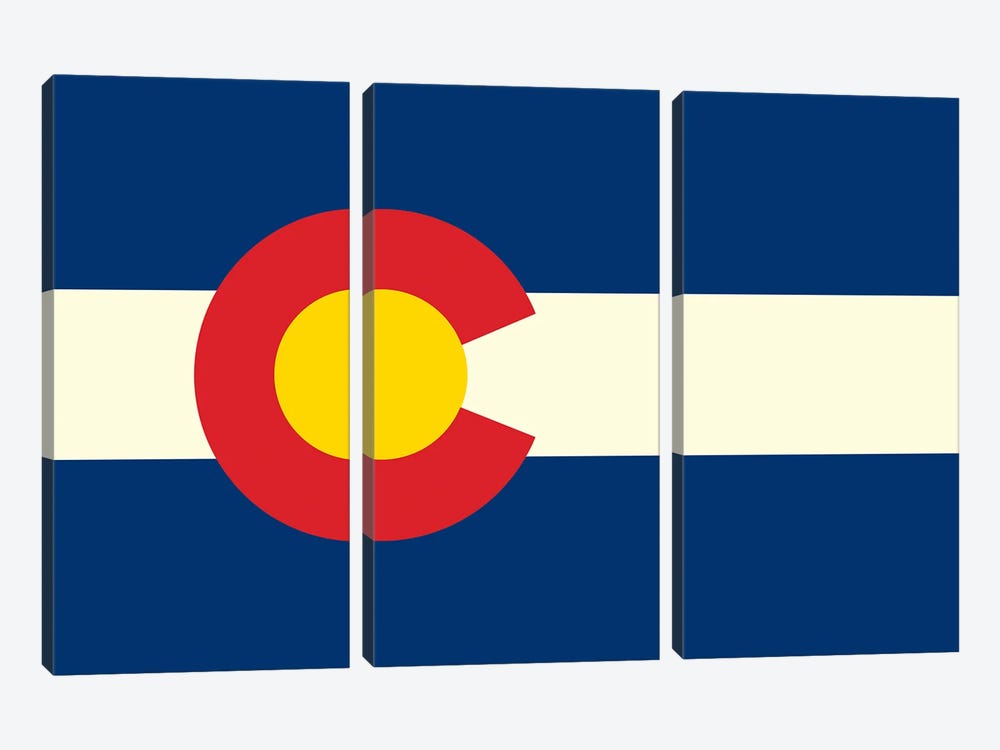 Colorado Flag by Benton Park Prints 3-piece Canvas Artwork
