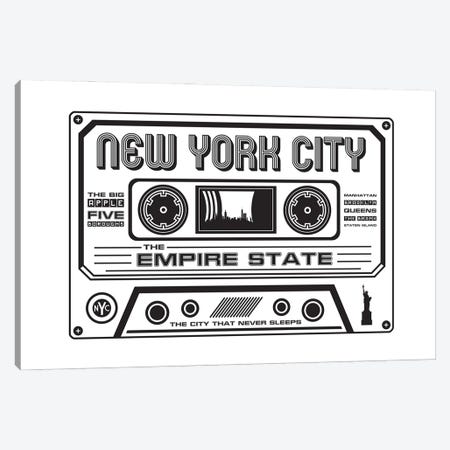 New York City Cassette Canvas Print #BPP181} by Benton Park Prints Canvas Artwork