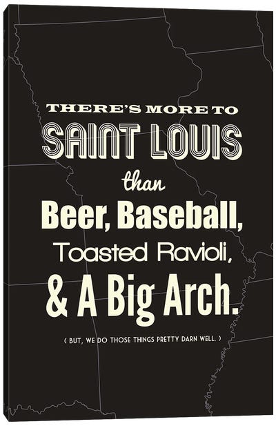 There's More To St. Louis - Dark Canvas Art Print - St. Louis Art