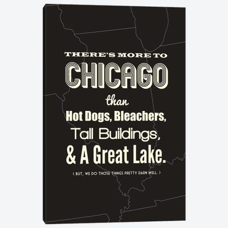 There's More To Chicago - Dark Canvas Print #BPP192} by Benton Park Prints Art Print