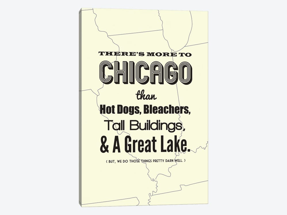 There's More To Chicago - Light by Benton Park Prints 1-piece Canvas Artwork