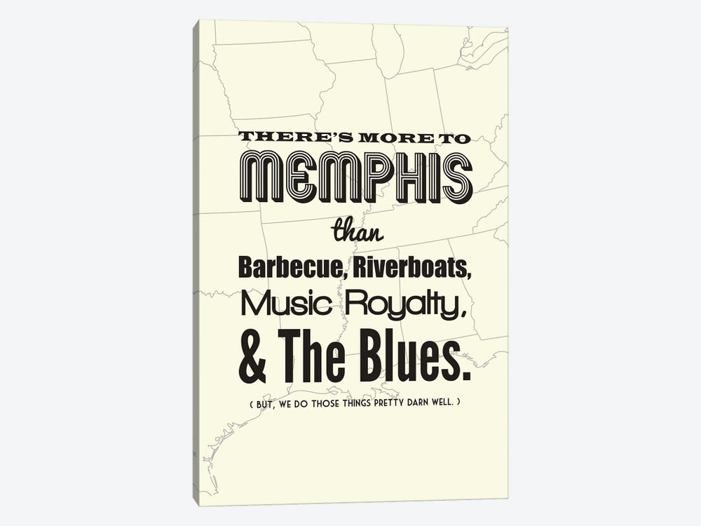 There's More To Memphis - Light by Benton Park Prints 1-piece Art Print