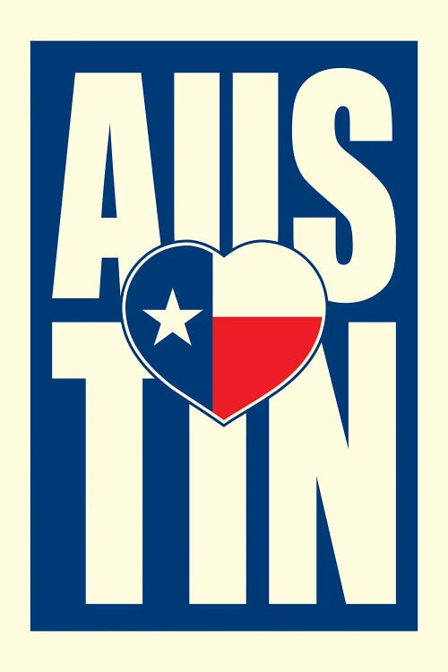 Austin Typography Heart