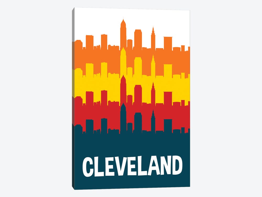 Cleveland Skylines by Benton Park Prints 1-piece Art Print