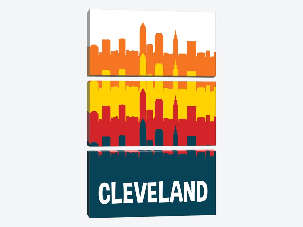 Cleveland Skylines by Benton Park Prints 3-piece Art Print