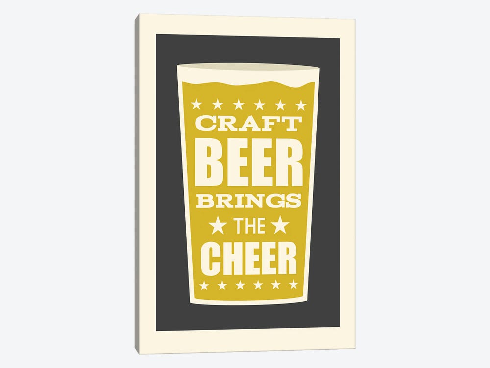 Craft Beer Brings The Cheer by Benton Park Prints 1-piece Canvas Art