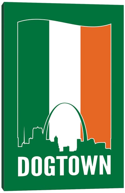 Dogtown St. Louis - Irish Flag Canvas Art Print - St. Louis Skylines