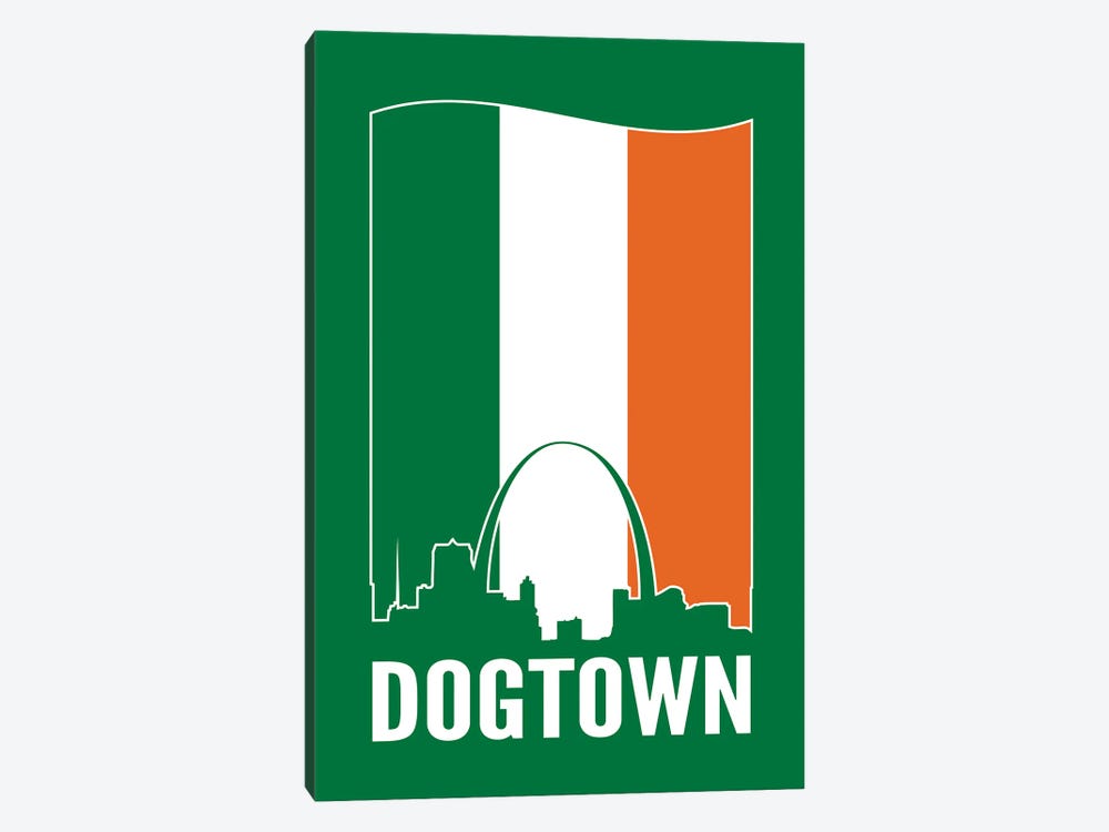 Dogtown St. Louis - Irish Flag by Benton Park Prints 1-piece Canvas Art Print
