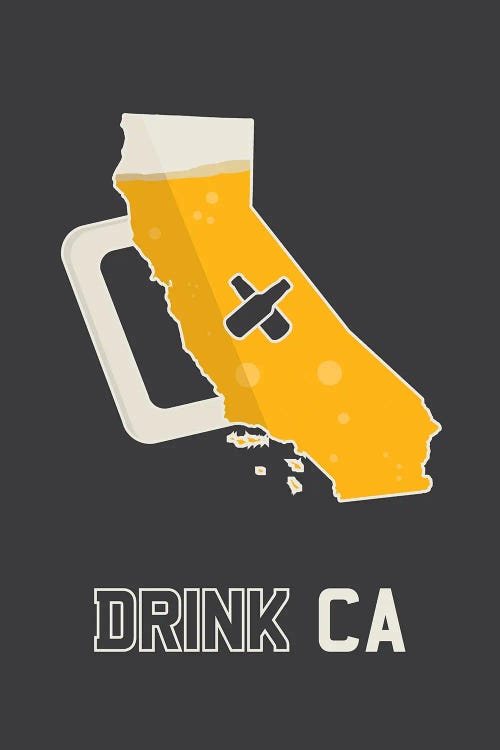 Drink CA - California Beer Print