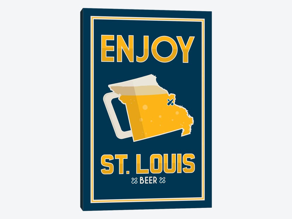 Enjoy St. Louis Beer by Benton Park Prints 1-piece Canvas Art