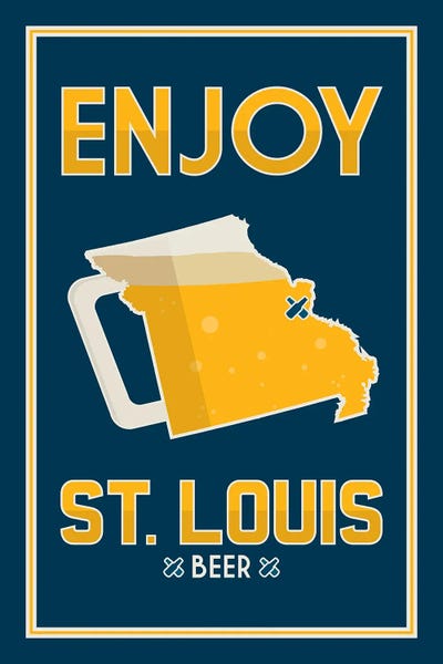 Missouri: Enjoy St. Louis Beer by Benton Park Prints