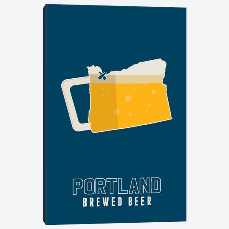 Portland Brewed Beer Canvas Print #BPP245} by Benton Park Prints Canvas Art