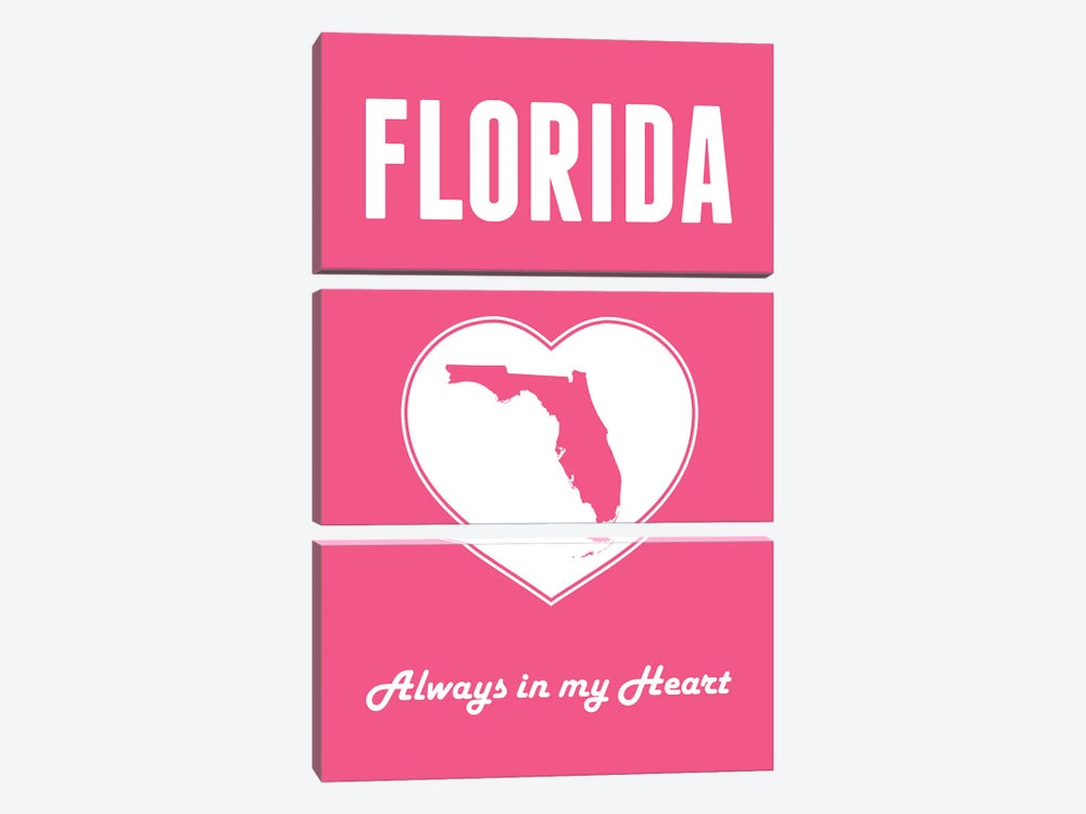 Florida - Always in my Heart by Benton Park Prints 3-piece Canvas Art Print