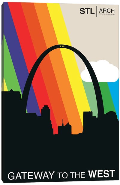 Gateway To The West - St. Louis Canvas Art Print - St. Louis Skylines