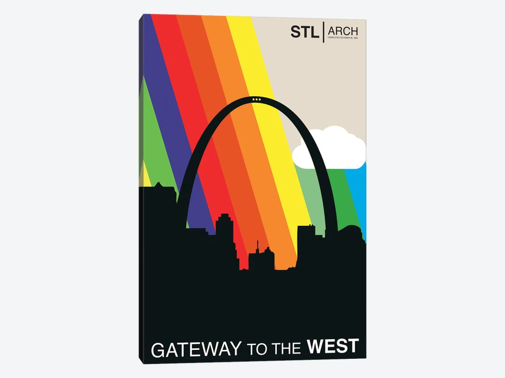 Gateway To The West - St. Louis by Benton Park Prints 1-piece Canvas Art