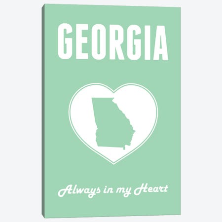 Georgia - Always in my Heart Canvas Print #BPP255} by Benton Park Prints Canvas Art Print