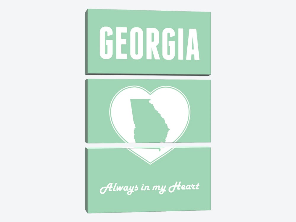 Georgia - Always in my Heart by Benton Park Prints 3-piece Canvas Art