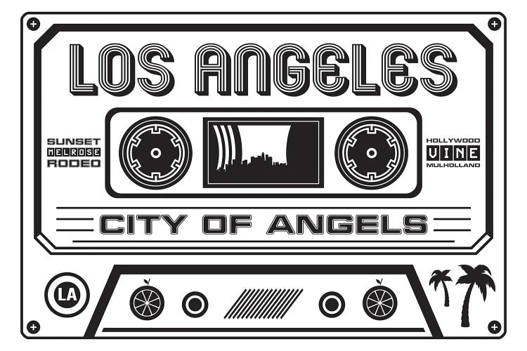 Los Angeles Cassette - Light Background