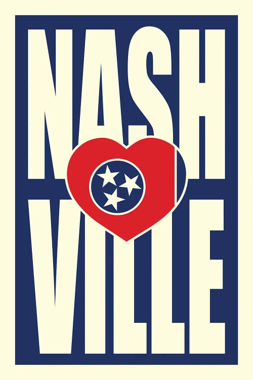 Nashville Typography Heart