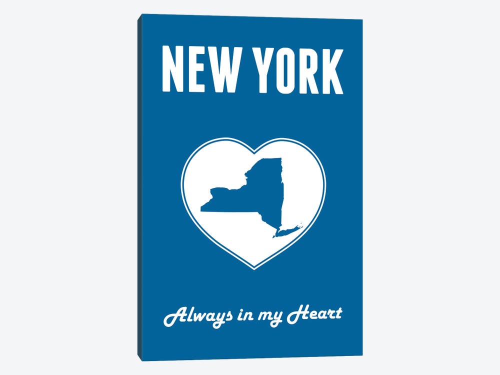 New York - Always In My Heart by Benton Park Prints 1-piece Canvas Art