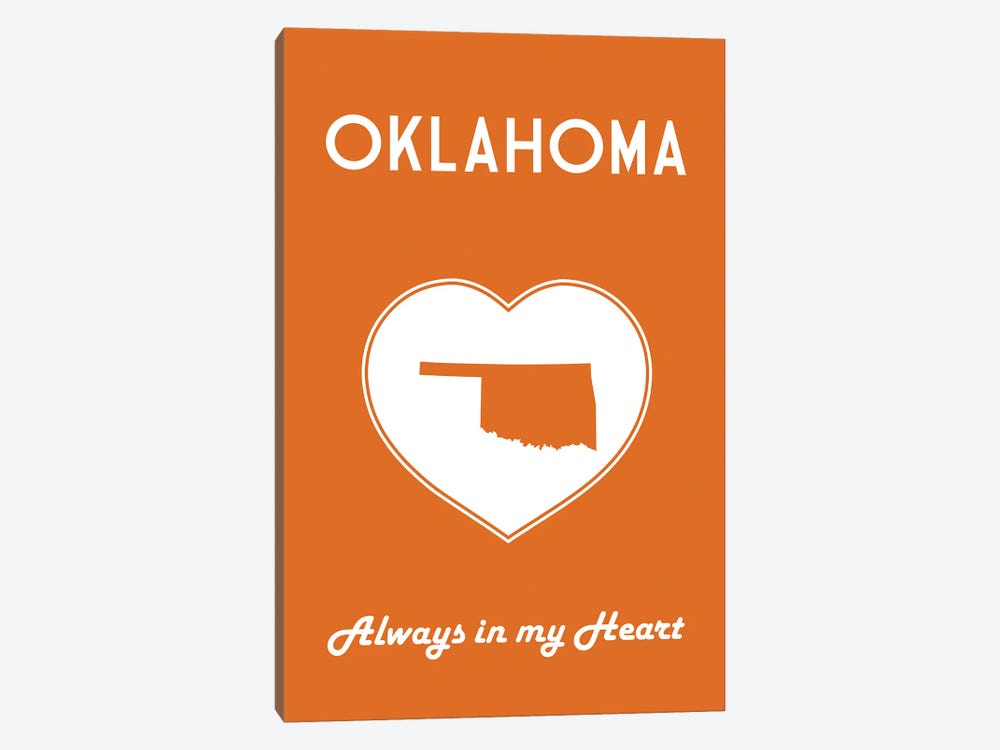 Oklahoma - Always In My Heart by Benton Park Prints 1-piece Canvas Art Print