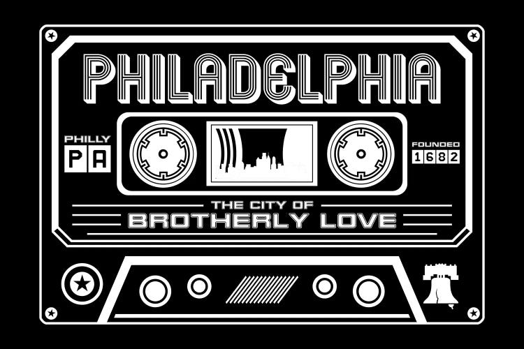 Philadelphia Cassette - Dark Background