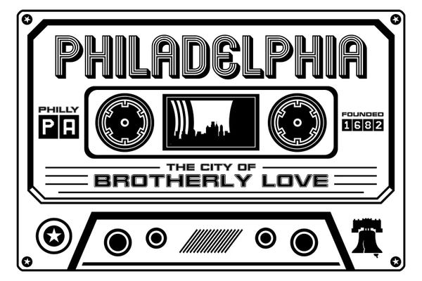 Philadelphia Cassette - Light Background