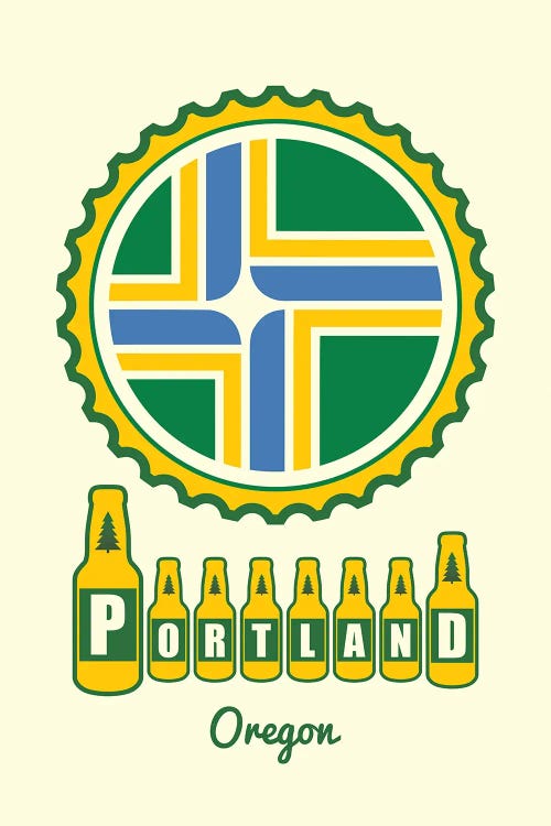 Portland Beer Cap Flag