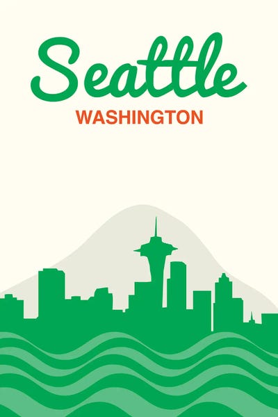 Benton Park Prints: Seattle Skyline by Benton Park Prints