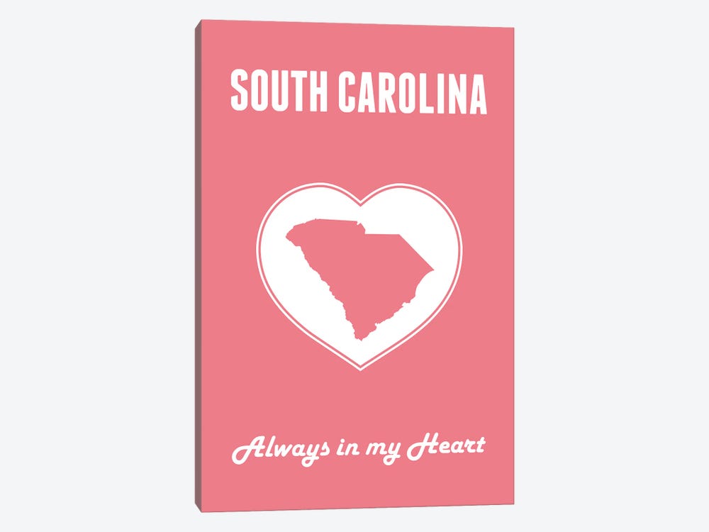 South Carolina - Always In My Heart by Benton Park Prints 1-piece Canvas Art Print