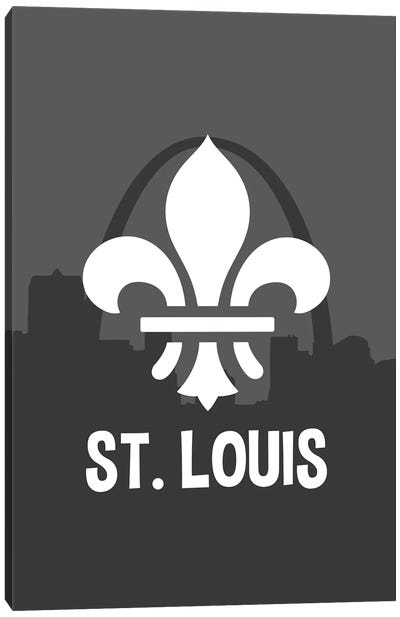St. Louis Fleur-De-Lis Canvas Art Print - St. Louis Skylines