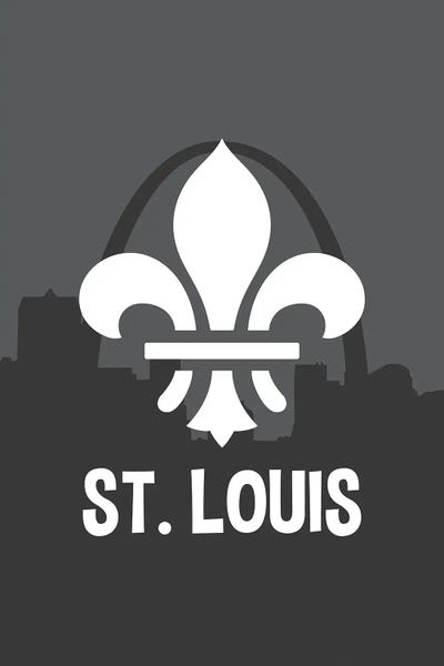 Missouri: St. Louis Fleur-De-Lis by Benton Park Prints