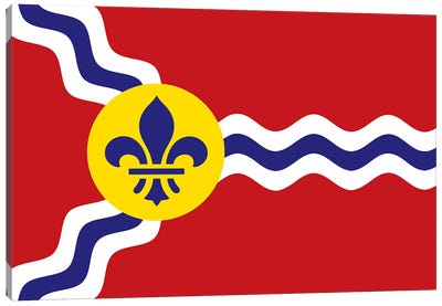 St. Louis Flag Canvas Art Print - Missouri Art