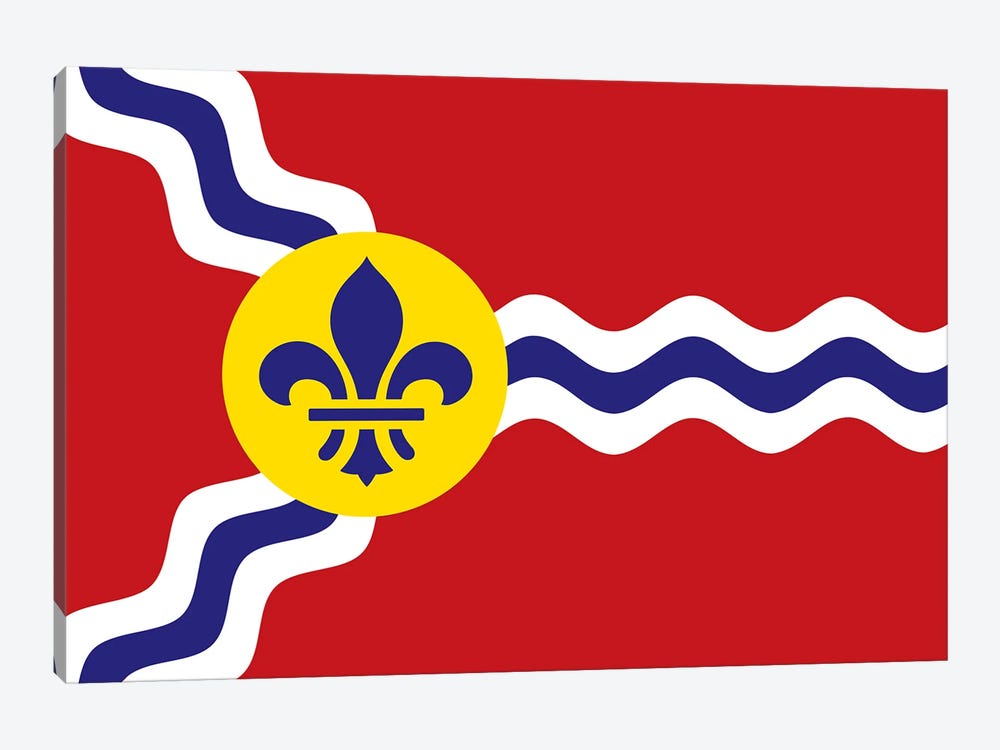 St. Louis Flag 1-piece Canvas Wall Art