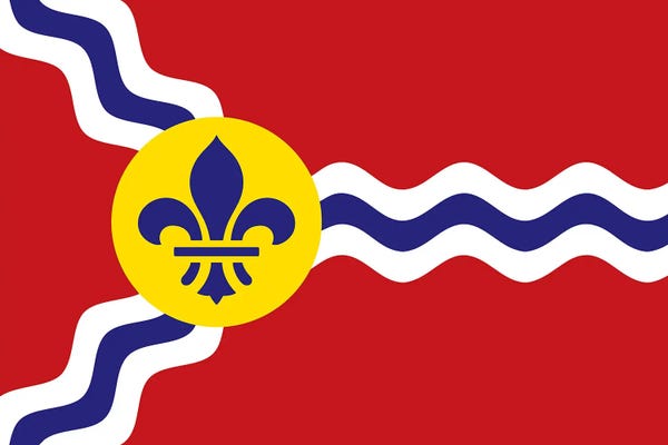 Missouri: St. Louis Flag by Benton Park Prints