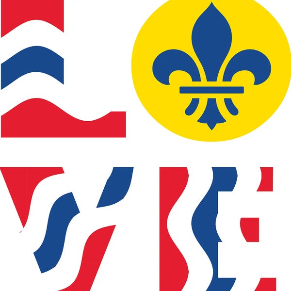 St. Louis: LOVE - St. Louis Flag by Benton Park Prints