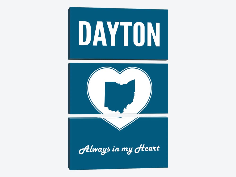 Dayton - Always In My Heart by Benton Park Prints 3-piece Canvas Art Print