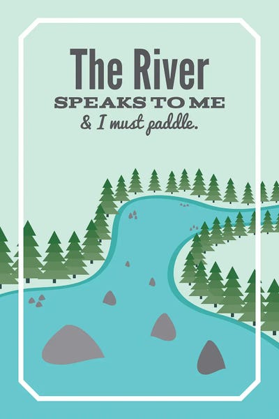 The River Speaks To Me by Benton Park Prints framed wall art